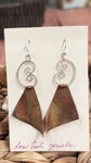 Sterling and Reclaimed Copper Earrings by Lowtide Jewels